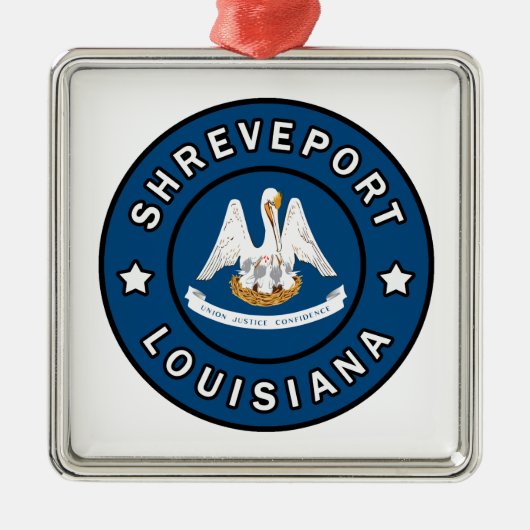 Shonthport Louisiana Metalen Ornament (Voorkant)