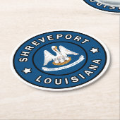 Shonthport Louisiana Ronde Kartonnen Onderzetter (Gebogen)