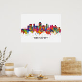 Shonthport Louisiana Skyline Poster (Keuken)