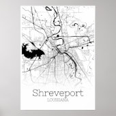 Shonthport Map - Loiusiana - City Map Poster (Voorkant)