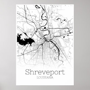 Shonthport Map - Loiusiana - City Map Poster