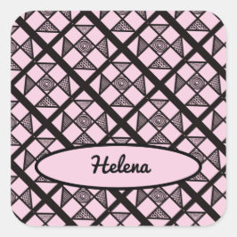 Shoo Fly Patchwork Quilt Vierkante Sticker