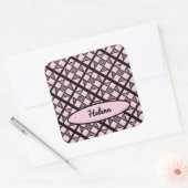 Shoo Fly Patchwork Quilt Vierkante Sticker (Envelop)