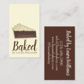 Shoo Fly Pie PA Nederlands gebrandmerkt door bakke Visitekaartje (Voorkant / Achterkant)