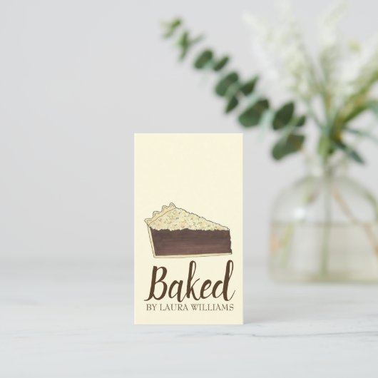 Shoo Fly Pie PA Nederlands gebrandmerkt door bakke Visitekaartje (Staand voorkant)