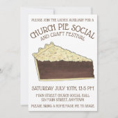 Shoo Fly Pie Social Party Dessert Bake Sale Slice Kaart (Voorkant)