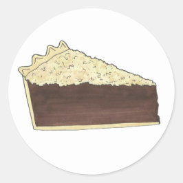 Shoo Fly Pie Social Party Dessert Bake Sale Slice Ronde Sticker
