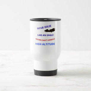 Shoog hoog als een adelaar reisbeker
