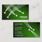 Shooghars - White op Spotlit Green Visitekaartje (Voorkant / Achterkant)