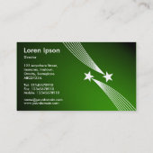 Shooghars - White op Spotlit Green Visitekaartje (Achterkant)