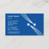 Shooghars - Wit op Shaded Blue Visitekaartje (Achterkant)