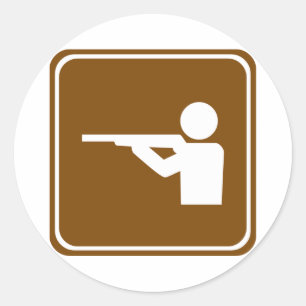Shooibereik Highway Sign Ronde Sticker