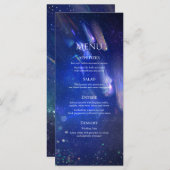 Shooistars Celestial Galaxy Wedding Menu (Voorkant / Achterkant)