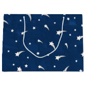 Shooistars Navy Blue Waterverf Groot Cadeauzakje (Voorkant)