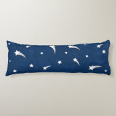 Shooistars Navy Blue Waterverf Lichaamskussen (Voorkant)