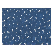 Shooistars Navy Blue Waterverf Tafelkleed (Voorkant (Horizontaal))