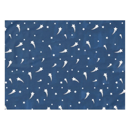 Shooistars Navy Blue Waterverf Tafelkleed (Voorkant (Horizontaal))