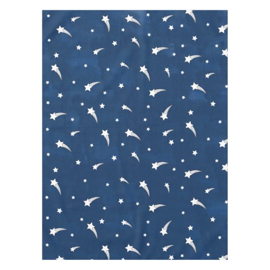 Shooistars Navy Blue Waterverf Tafelkleed (Voorkant)