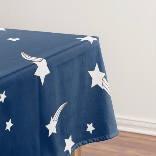 Shooistars Navy Blue Waterverf Tafelkleed (Voorbeeld)