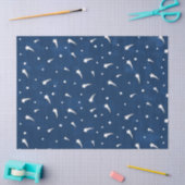 Shooistars Navy Blue Waterverf Tissuepapier (Craft)