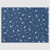 Shooistars Navy Blue Waterverf Tissuepapier (Voorkant)