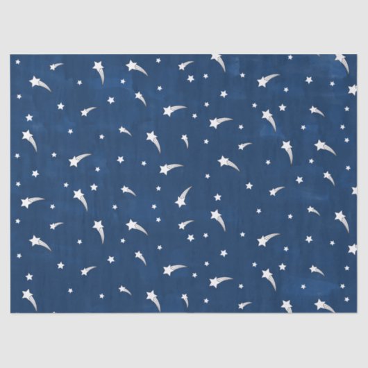 Shooistars Navy Blue Waterverf Tissuepapier (Voorkant)