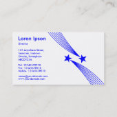 Shooistars v2 - Blauw op wit Visitekaartje (Achterkant)