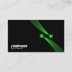 Shooistars v2 - Groen op zwart Visitekaartje