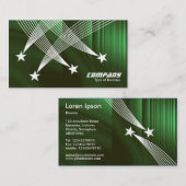 Shooistars - White on Green Texture Visitekaartje (Voorkant / Achterkant)