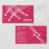 Shooistars - Wit op geborstelde crimineel Visitekaartje (Voorkant / Achterkant)