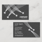 Shooistars - Wit op grijze textuur Visitekaartje (Voorkant / Achterkant)