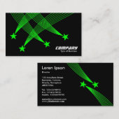 Shooistreren - Groen op zwart Visitekaartje (Voorkant / Achterkant)