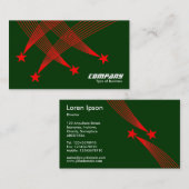 Shooistreren - Rood op Donkergroen Visitekaartje (Voorkant / Achterkant)