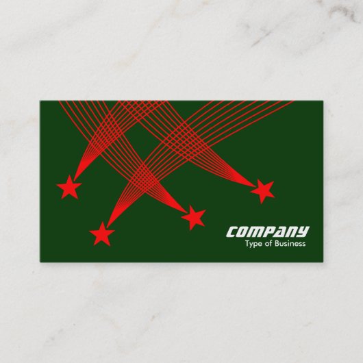 Shooistreren - Rood op Donkergroen Visitekaartje (Voorkant)