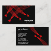 Shooistreren - Rood op zwart Visitekaartje (Voorkant / Achterkant)