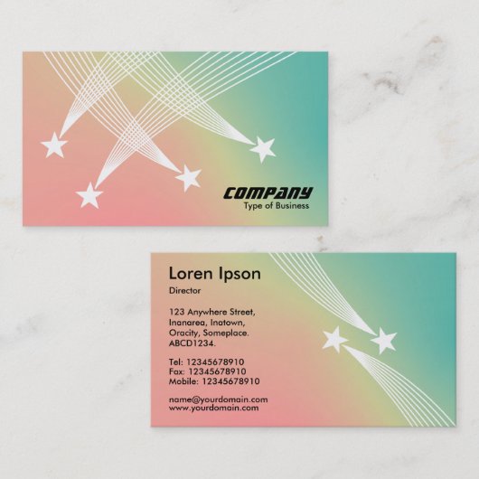 Shooistreren - Zacht gradiënt Visitekaartje (Voorkant / Achterkant)