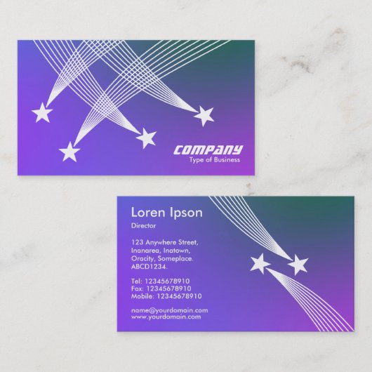 Shooistreren - Zachte gradiënt Visitekaartje (Voorkant / Achterkant)