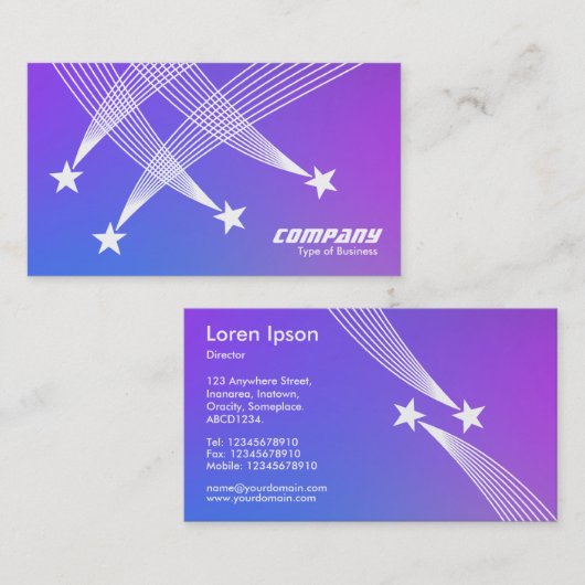 Shooistreren - Zachte gradiënt Visitekaartje (Voorkant / Achterkant)