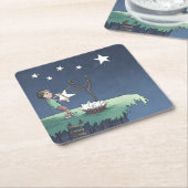 Shooistrips - Creëer koekjes met vierkante wieken Kartonnen Onderzetters (Schuin)