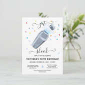 Shook Cocktail Shaker Party Kaart (Staand voorkant)