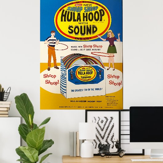 Shoop Shoop Hula Hoop  Hoesje ad Poster (Thuiskantoor)