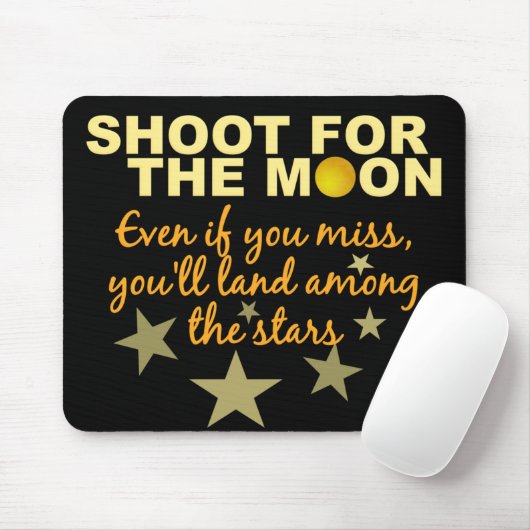 Shoot 4 De Moon Mousepad Muismat (Met muis)