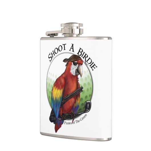 Shoot A Birdie Golf Ball Flask Heupfles (Links)