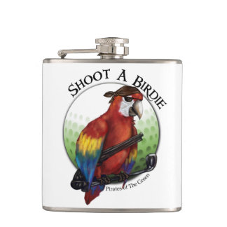 Shoot A Birdie Golf Ball Flask Heupfles
