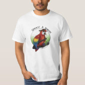 Shoot A Birdie Parrot Golfer T-Shirt (Voorkant)