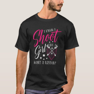 Shoot als een meisje wil een les voor een stevige t-shirt