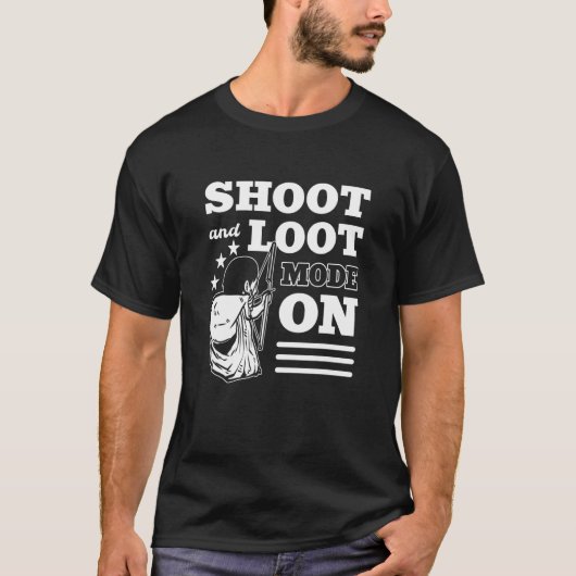 Shoot en Loot Mode op Archery Archer T-shirt (Voorkant)