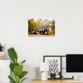 Shoot First Photography's Smokin' Peterbilt Poster (Thuiskantoor)