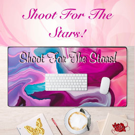 Shoot for the Stars Motivatie vloeibaar Abstract Bureaumat