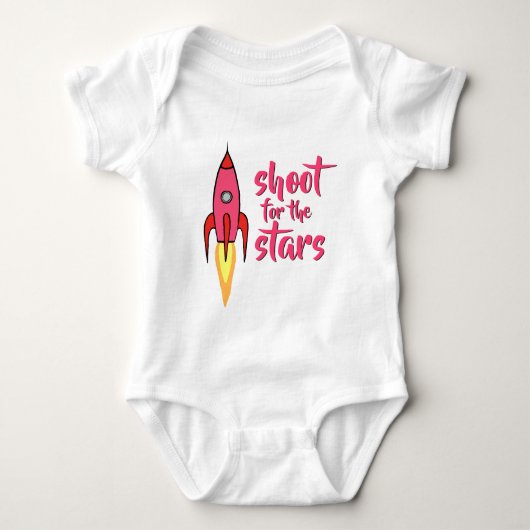 Shoot for the Stars Schattigee Rocket Inspirerend  Romper (Voorkant)